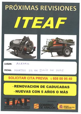 Inspección Técnica de Sulfatadoras en Alerre