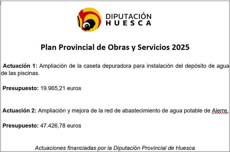 Imagen Plan Provincial de Obras y Servicios 2025