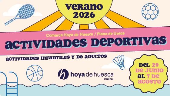 Imagen Actividades deportivas de verano 2026 organizadas por la Comarca de la Hoya de Huesca